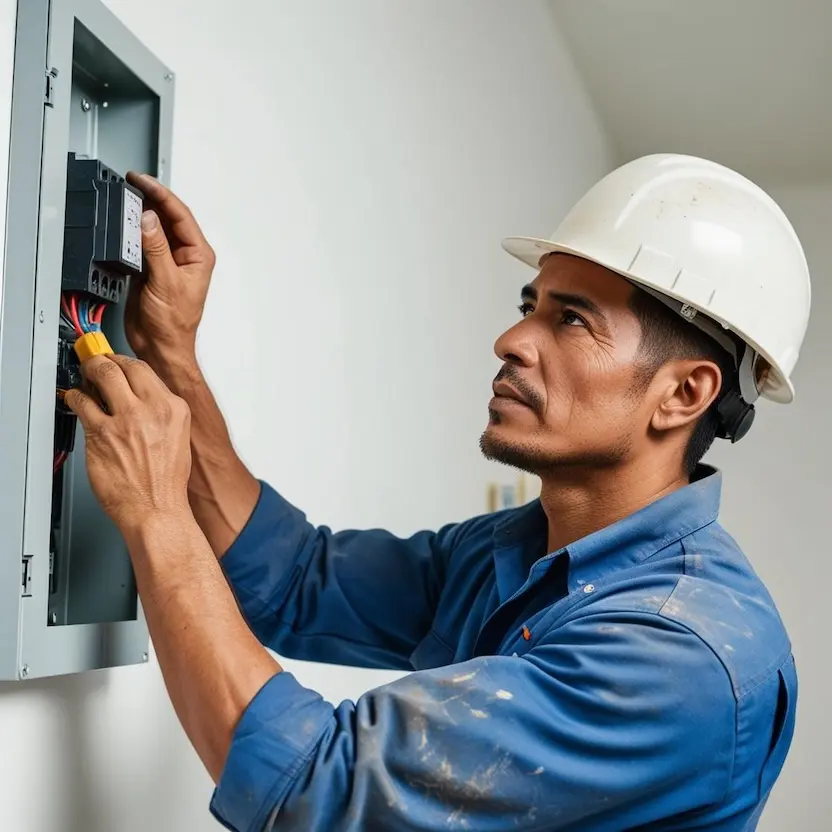 électricien en intervention