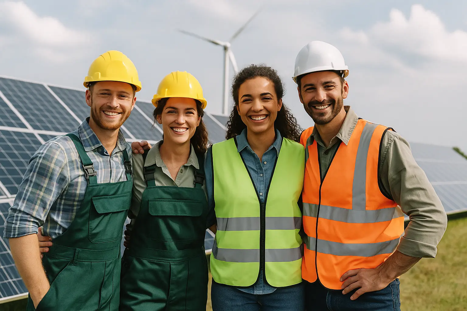 Techniciens photovoltaïque