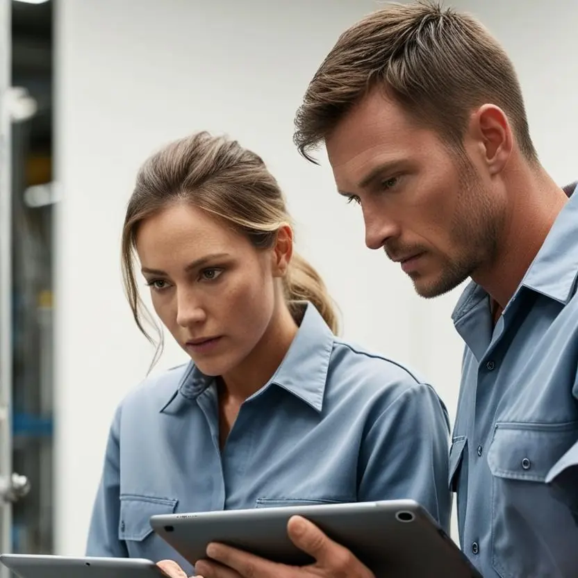 équipe de techniciens de maintenance