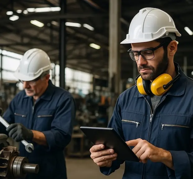 industrial maintenance team