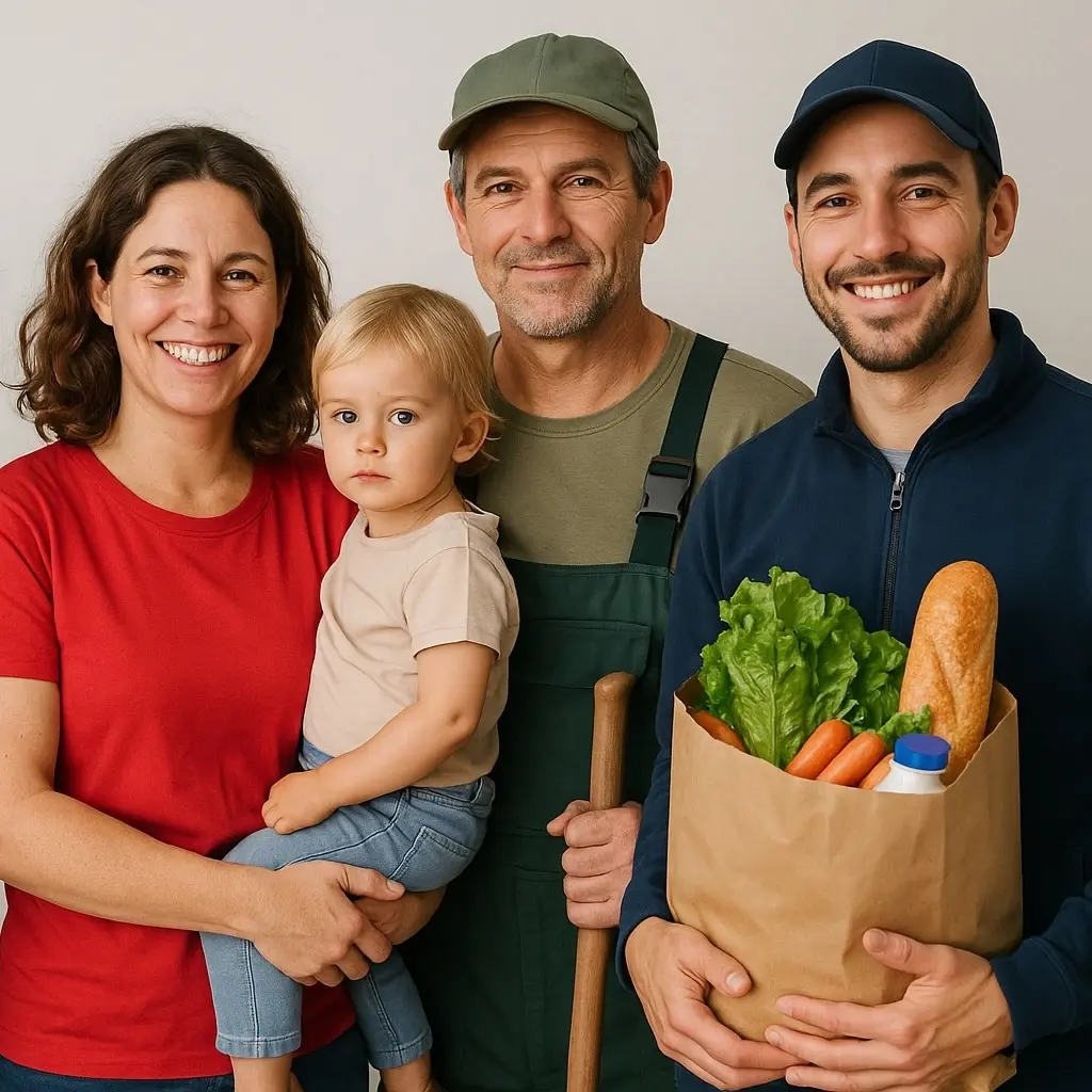 Home services: childcare, gardening and meal delivery