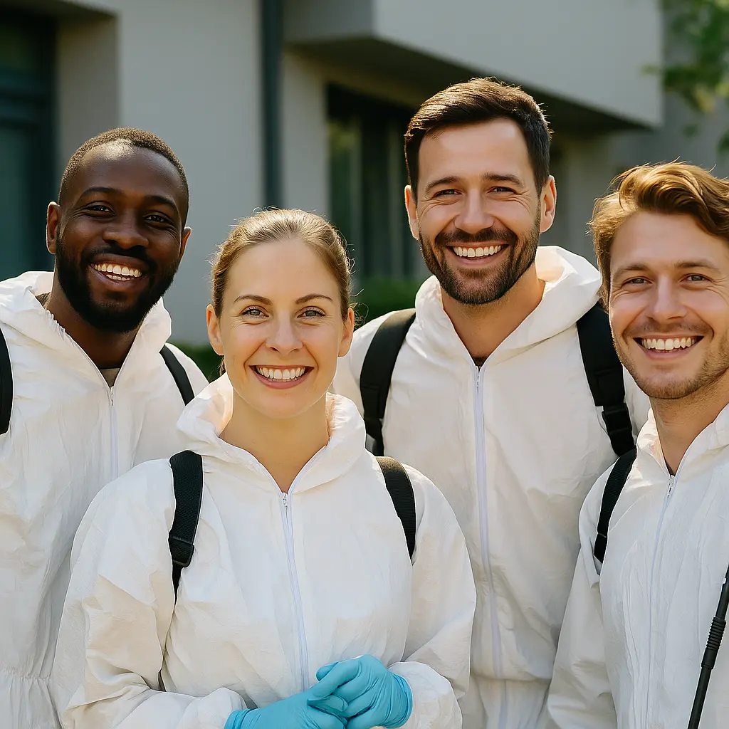 Team von Anwendern von Biozidprodukten