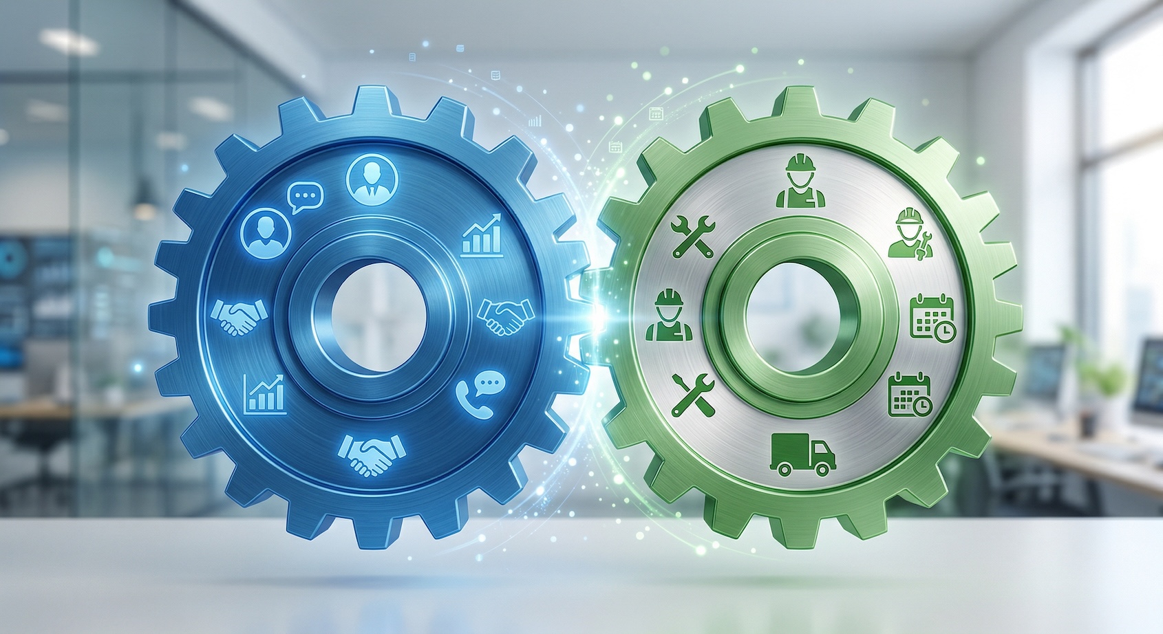 CRM and field service working together