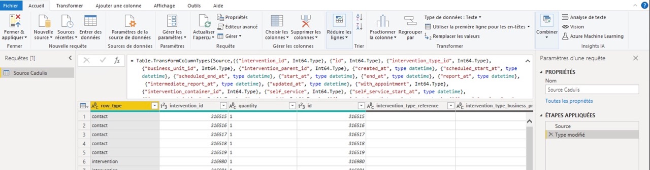 Power BI field types