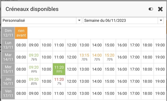 Cadulis schedule wizard