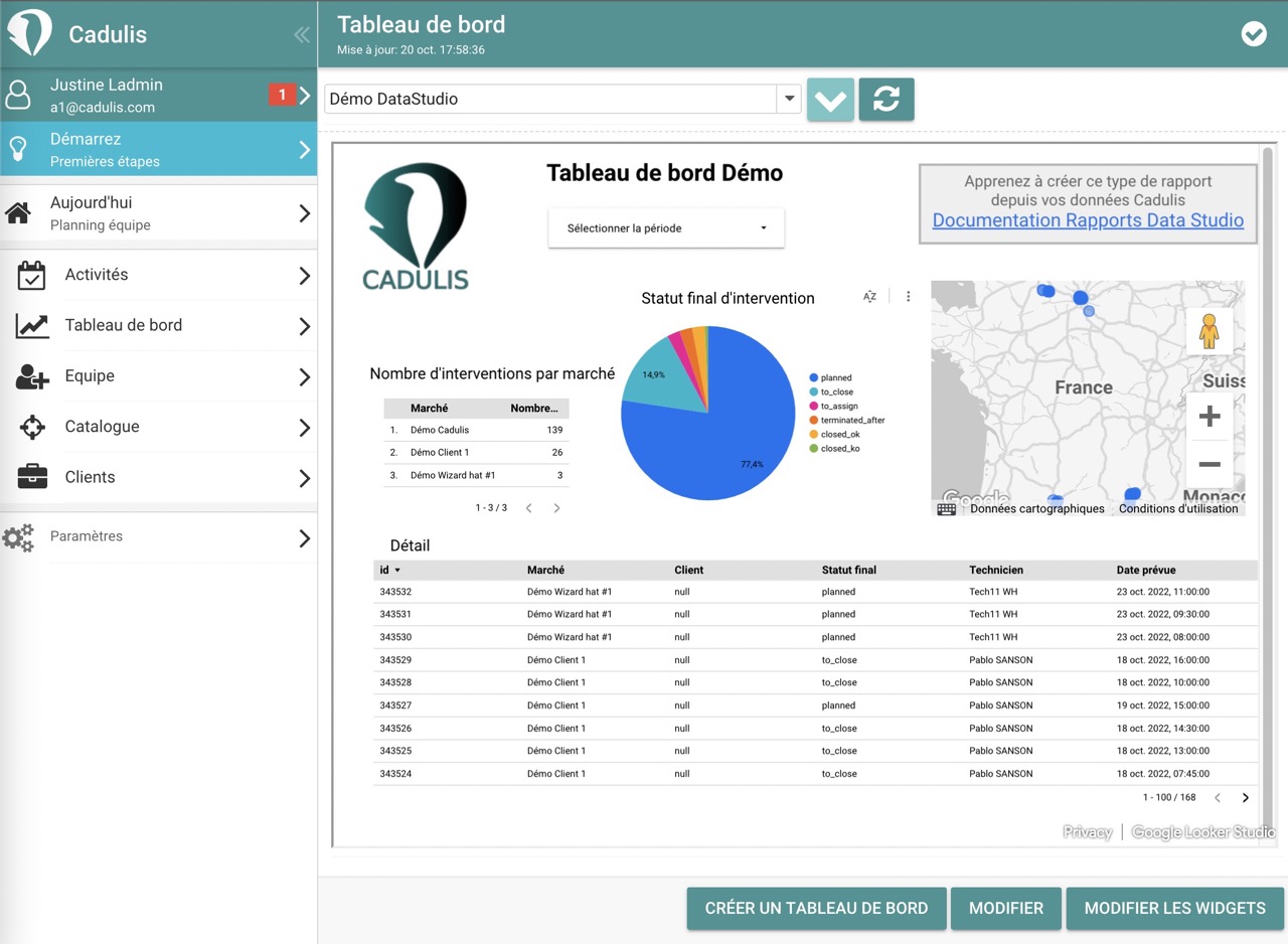 Google LookerStudio report embedded