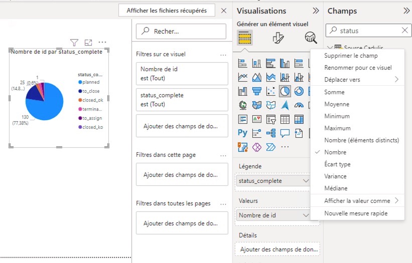 Power BI first chart