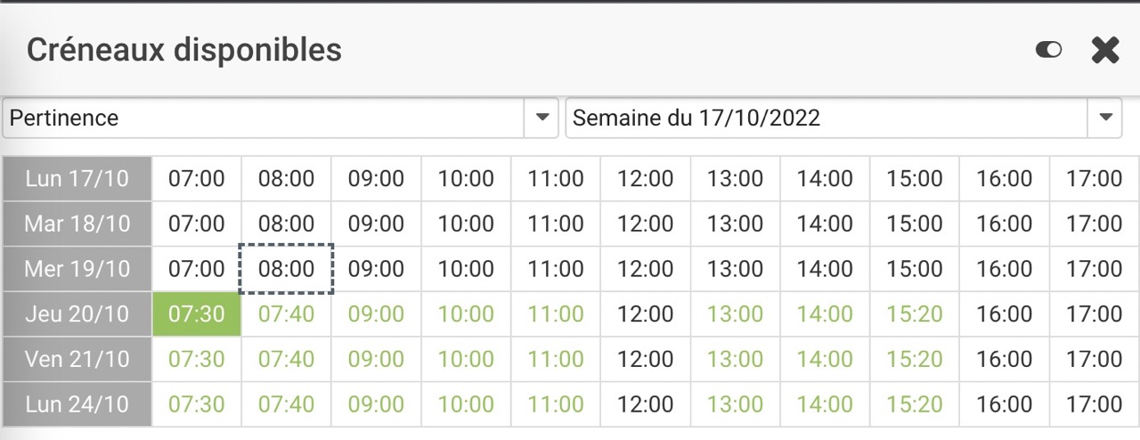 Cadulis schedule wizard