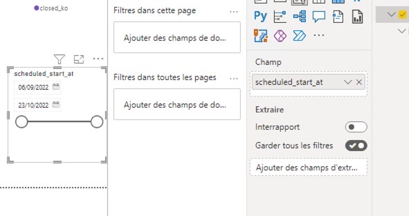 Power BI chart segment