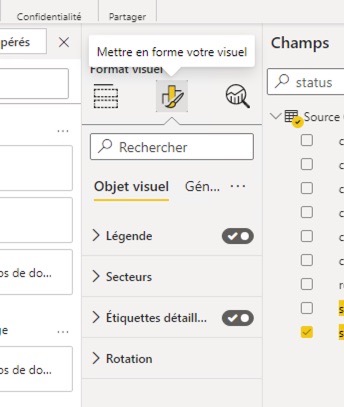 Power BI chart visualization