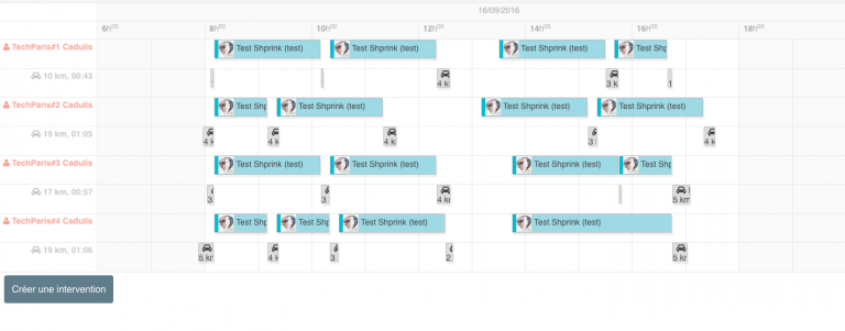 Planning calculé