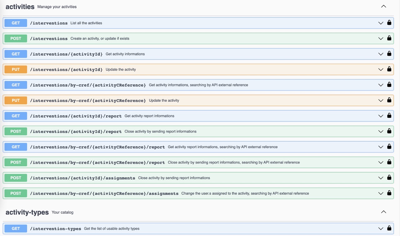 Cadulis rest API