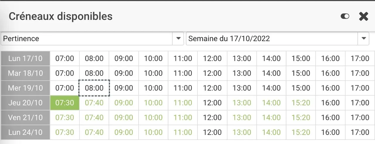 Cadulis schedule wizard