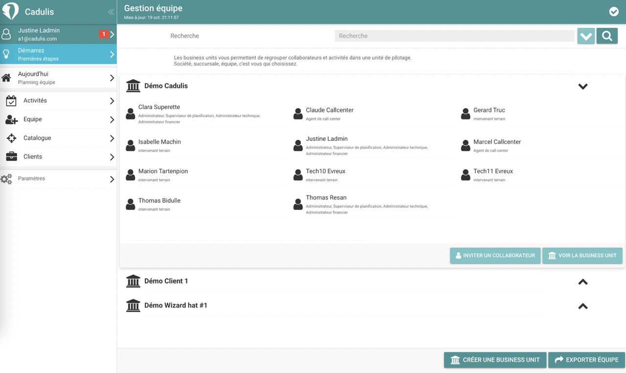Cadulis desktop