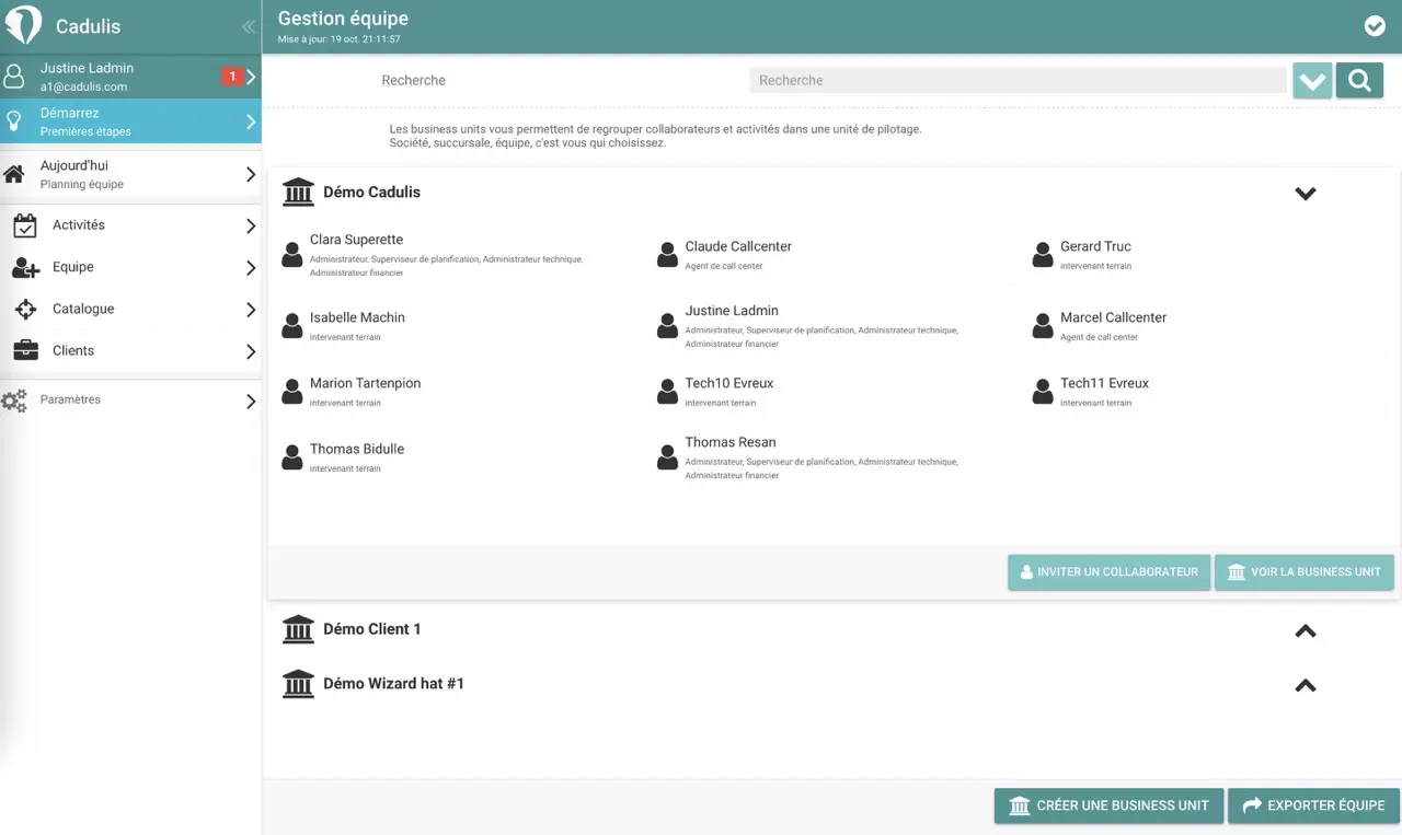 Cadulis desktop