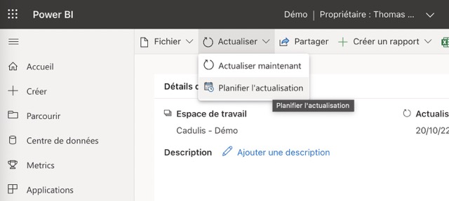 Power BI atualizar